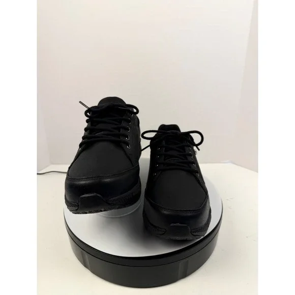 Xelero Men's Black Leather Arch Support Walking Performance Sneakers9 4E Wide